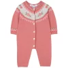TARTINE ET CHOCOLAT Onesie With Button Closure Rose