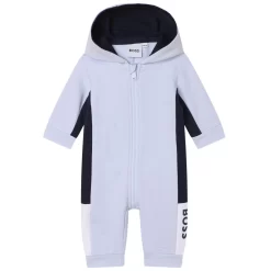 Boss Branded Onesie Pale Blue