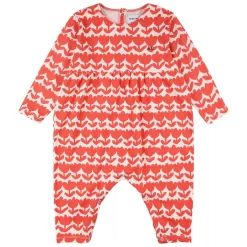 Bobo Choses Retro Flowers Printed One-piece White