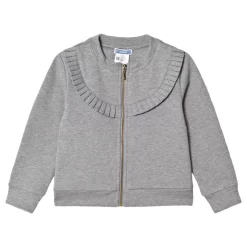 Jacadi Zip-Up Cardigan Gray