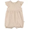 Flora GOTS Dotted Romper Pink Mauve