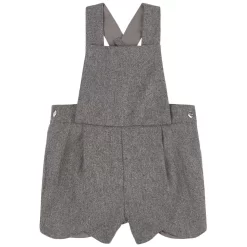 Jacadi Flannel Romper Gray