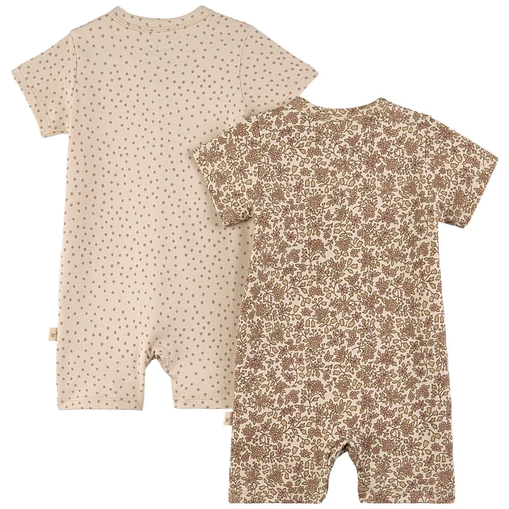 Sixten GOTS 2 Dotted Floral Rompers Cream 2 Sixten GOTS 2 Dotted Floral Rompers Cream - Image 2