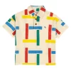 Bobo Choses Beacons Printed Polo Shirt Off-white