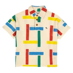Bobo Choses Beacons Printed Polo Shirt Off-white
