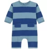 PETIT BATEAU Striped Romper Crepuscule/Rover