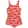 Bobo Choses Waves Printed Romper Pink