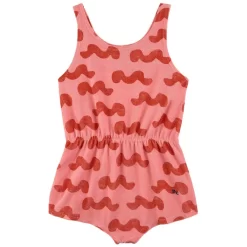 Bobo Choses Waves Printed Romper Pink