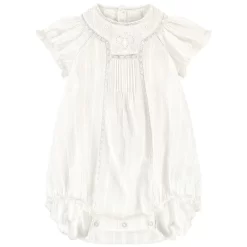 BONPOINT Voile Romper White