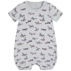 Hust & Claire Milu Printed Romper Iced Aqua