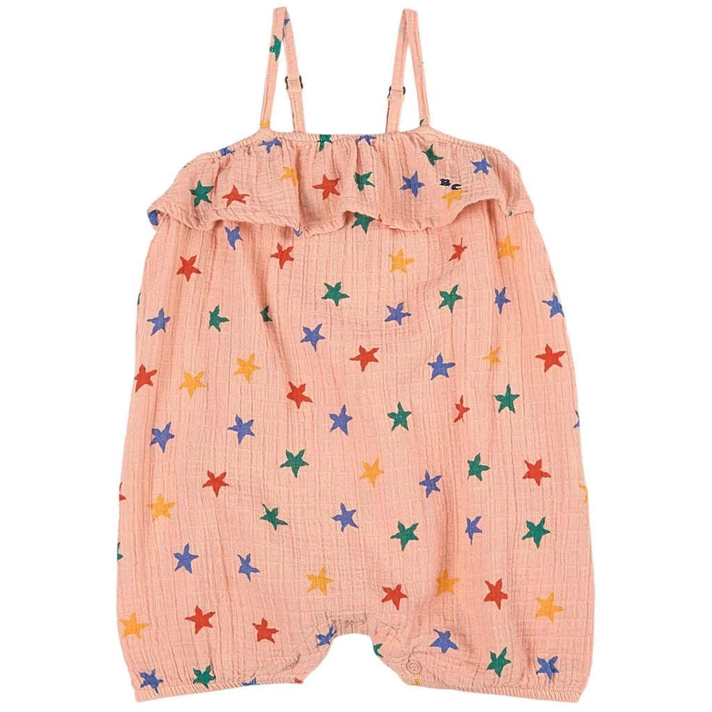 Bobo Choses Star Print Romper Light Pink 1 Bobo Choses Star Print Romper Light Pink
