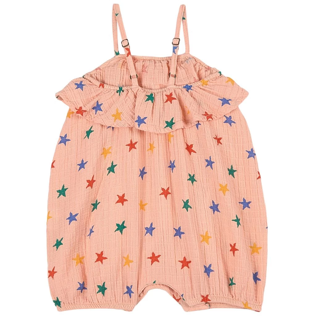 Bobo Choses Star Print Romper Light Pink 2 Bobo Choses Star Print Romper Light Pink - Image 2