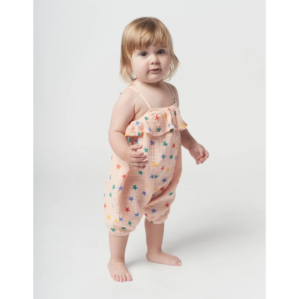 Bobo Choses Star Print Romper Light Pink 4 Bobo Choses Star Print Romper Light Pink - Image 4
