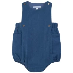 Jacadi Denim Romper Blue