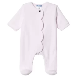 Jacadi Scallop Footed Baby Body Pink