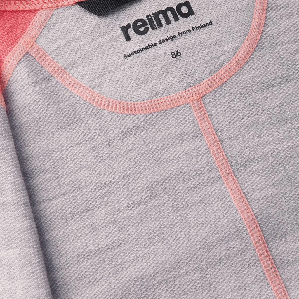 Reima Villari Onesie Coral 2 Reima Villari Onesie Coral - Image 2