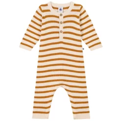 PETIT BATEAU Striped One-piece Beige