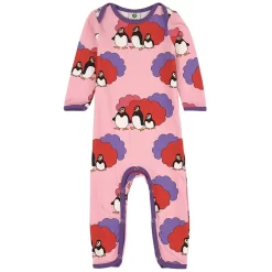 SmÄfolk Printed One-piece Sea Pink