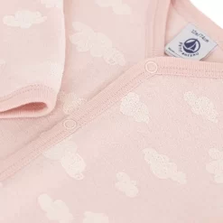 PETIT BATEAU Printed Footed Baby Body Pink -PETIT BATEAU Store 1024x1024 3455