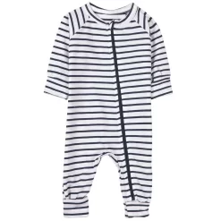 Striped One-piece Navy