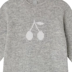 BONPOINT Tilouana Knitted Onesie Gray Melange -PETIT BATEAU Store 1024x1024 3504