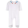 Jacadi Contrast Footed Baby Body White