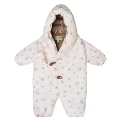Mini A Ture Fianna Printed Winter Overalls Papyrus White