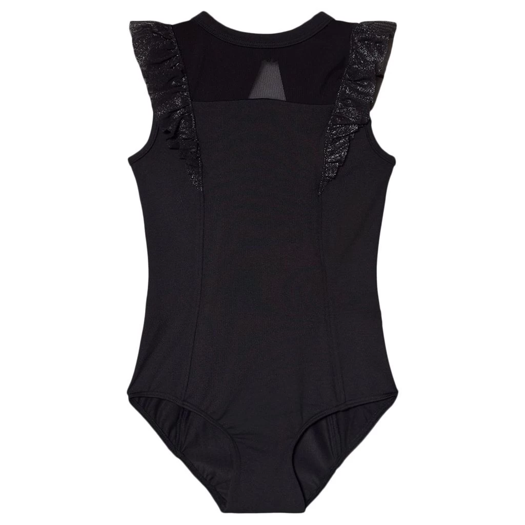 Glitter Frill Tank Leotard Black 1 Glitter Frill Tank Leotard Black