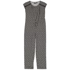 Ikks Lily Floral Jumpsuit Black