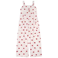 Monnalisa Printed Jumpsuit Cream