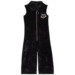 Mini Rodini Velour Jumpsuit Black
