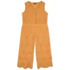 Ikks Embroidered Jumpsuit Mustard
