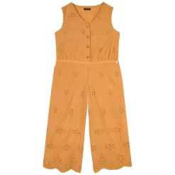 Ikks Embroidered Jumpsuit Mustard