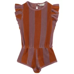Stripe Romper Orchid
