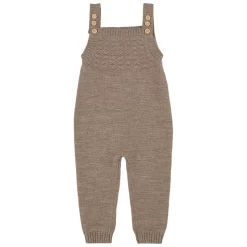Knitted Overalls Wood Brown