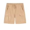 Poplin Bermuda Shorts Beige