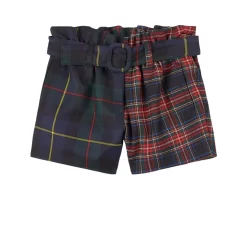 Dolce & Gabbana Mixed Tartan Shorts Red