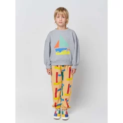 Bobo Choses Beacons Printed Sweatpants Curry -PETIT BATEAU Store 1024x1024 3839