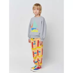 Bobo Choses Beacons Printed Sweatpants Curry -PETIT BATEAU Store 1024x1024 3840