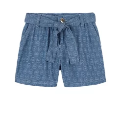 Michael Kors MK Logo Chambray Shorts Blue