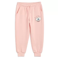 Mini Rodini GOTS Seashell Embroidered Sweatpants Pink
