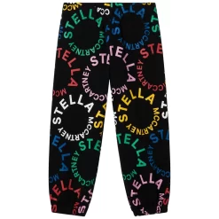 Stella McCartney Kids Branded Sweatpants Black