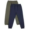 Minymo 2-Pack Sweatpants Olive Night