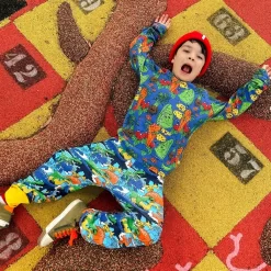 Småfolk Sweatpants With Dinosaur Print Blue Atoll -PETIT BATEAU Store 1024x1024 4056