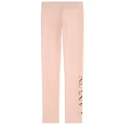 Lanvin Golden Logo Leggings Pale Pink