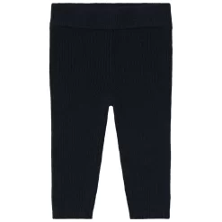 Ribbed Wool Leggings Navy