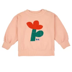 Bobo Choses Sweatshirt With Flower Print Light Pink