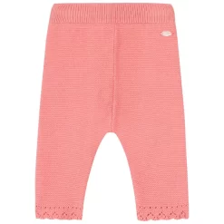 TARTINE ET CHOCOLAT Knitted Baby Pants Pale Pink