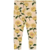 Mini Rodini Floral Leggings Yellow