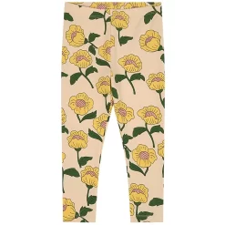 Mini Rodini Floral Leggings Yellow